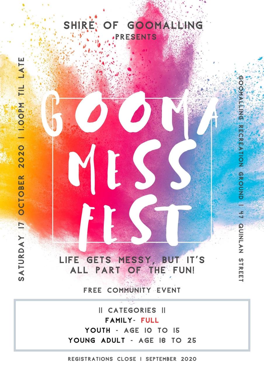 Gooma Mess fest - 17 October 2020