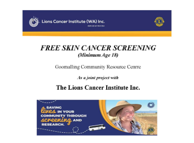 Free Skin Cancer Screening in Goomalling